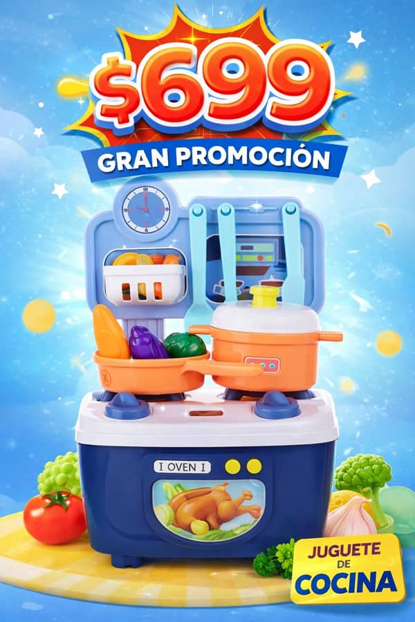 Cocinita con accesorios